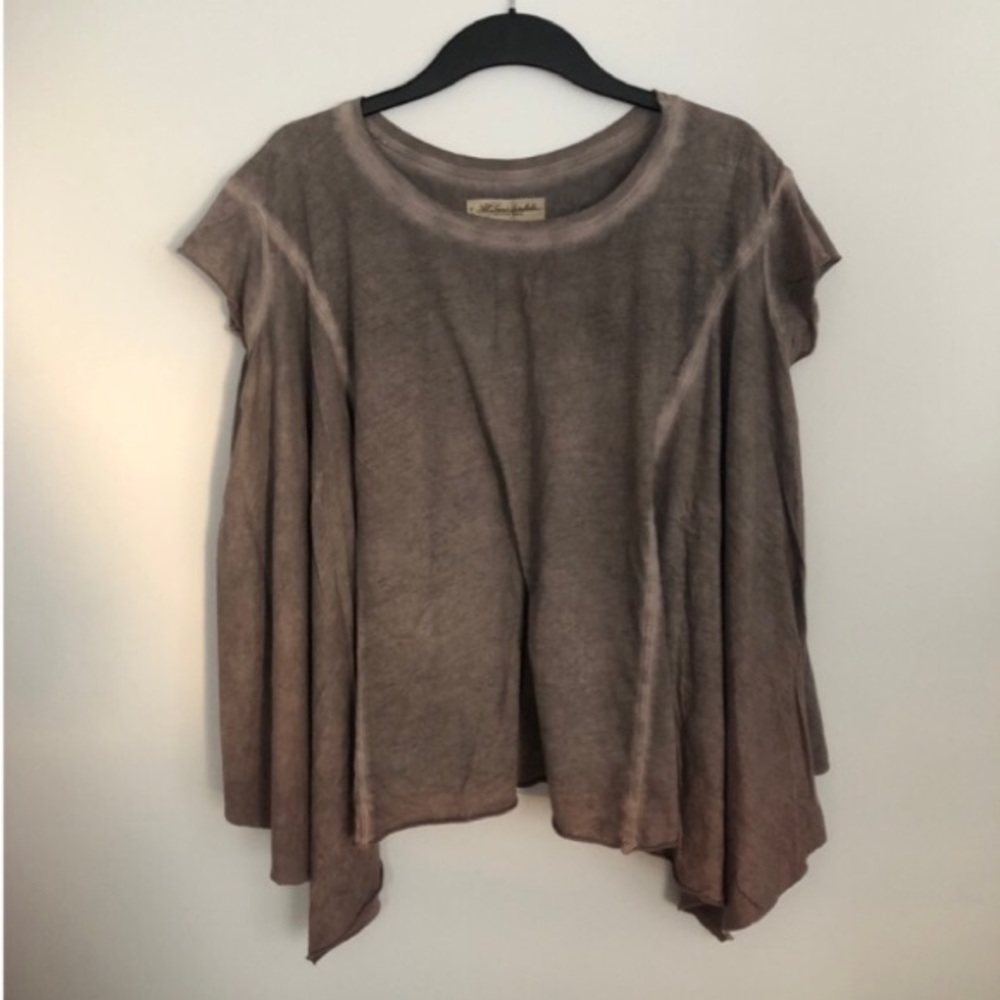 All saints asymmetrical t shirt